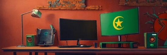 Table, Output Device, Computer Monitor, Personal Computer, Peripheral, Desk