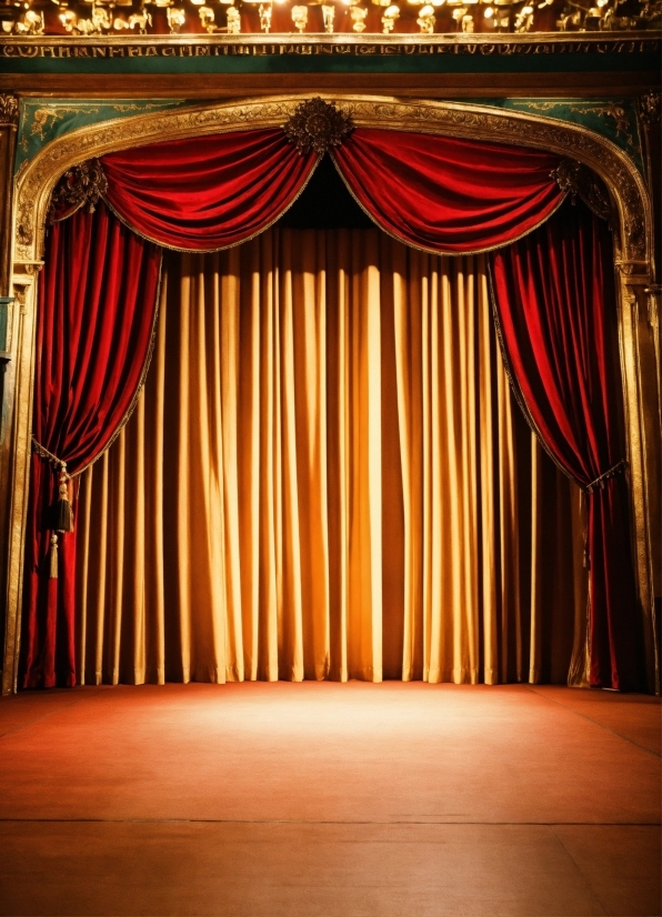 Theater Curtain, Stage Is Empty, Interior Design, Entertainment, Tints And Shades, Art