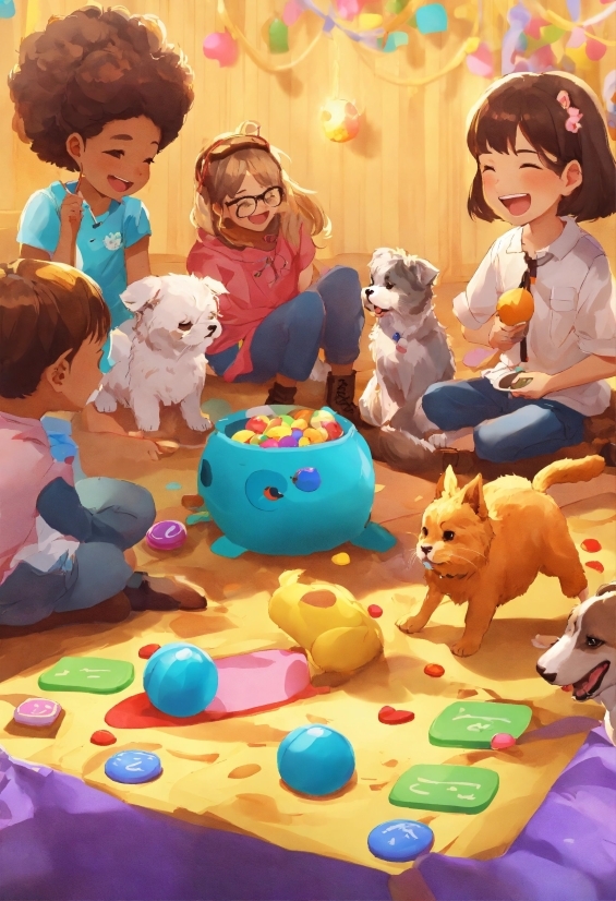 Toy, Blue, Doll, Mammal, Happy, Social Group