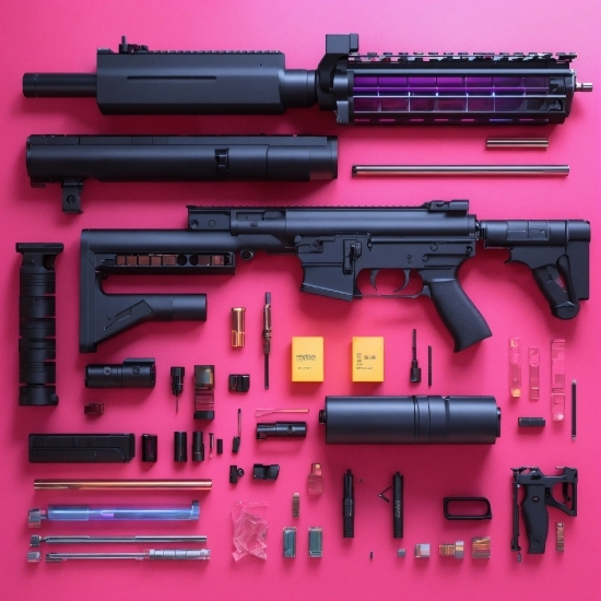 Trigger, Air Gun, Magenta, Material Property, Gun Barrel, Rectangle