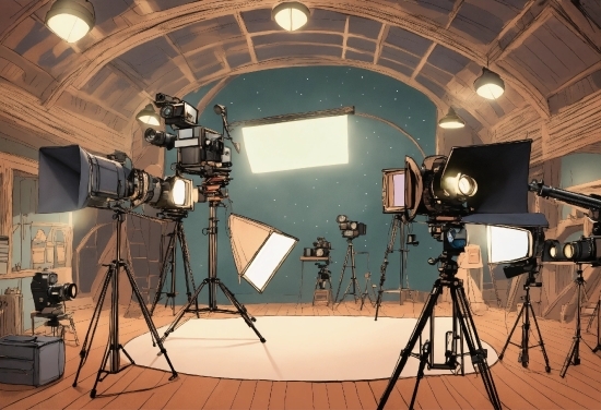 Tripod, Film Studio, Videographer, Camera Lens, Camera Accessory, Broadcasting