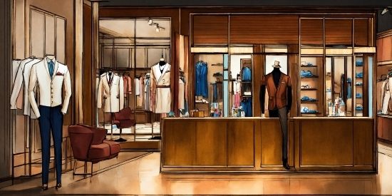 Trousers, Outerwear, Shoe, Wood, Retail, Display Case