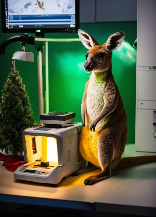 Vertebrate, Fawn, Kangaroo, Plant, Terrestrial Animal, Output Device