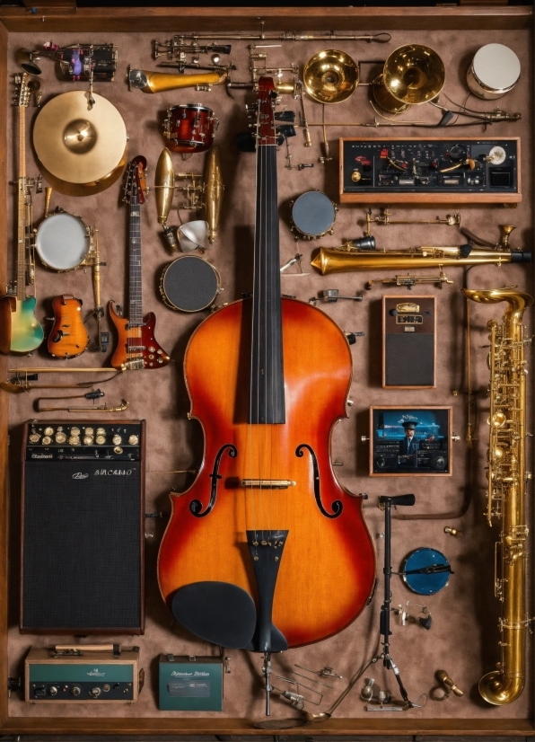 Violin Family, Musical Instrument, Wood, Orange, String Instrument, Audio Equipment