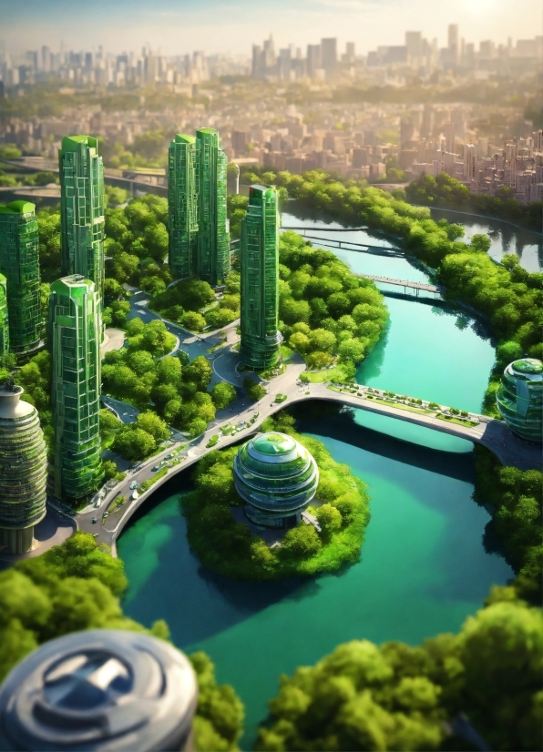 Water, Water Resources, Plant, Daytime, Skyscraper, Green