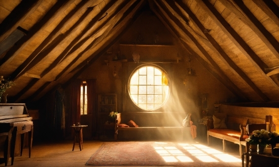 Window, Wood, Building, House, Tints And Shades, Attic