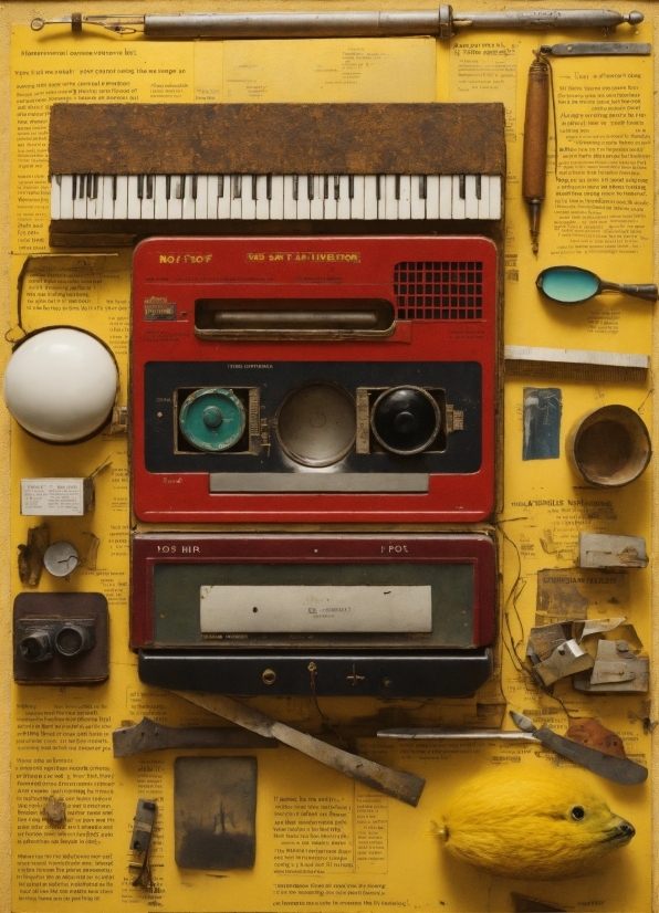 Yellow, Audio Equipment, Gas, Cassette Deck, Electronic Device, Radio
