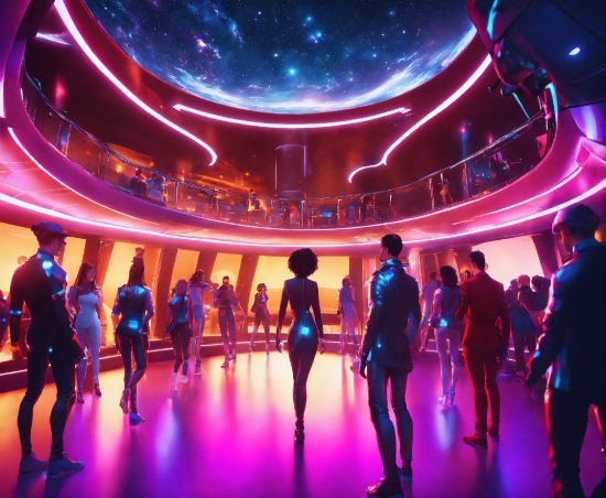 Ai Analytics In Data, Light, Purple, Entertainment, Music, Performing Arts