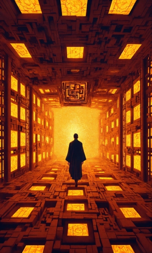Ai Blender Art, Amber, Orange, Architecture, Yellow, Wood
