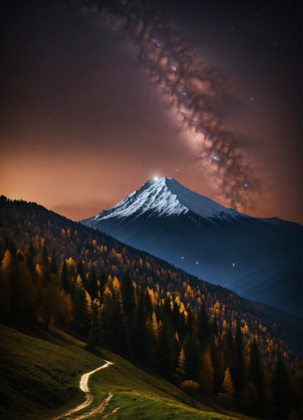Ai Drawing From Words, Cloud, Sky, Atmosphere, Plant, Mountain
