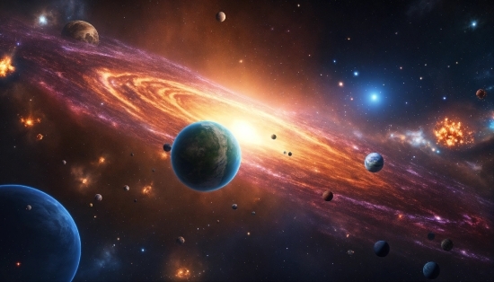Ai Draws Art, Atmosphere, Nature, World, Galaxy, Astronomical Object