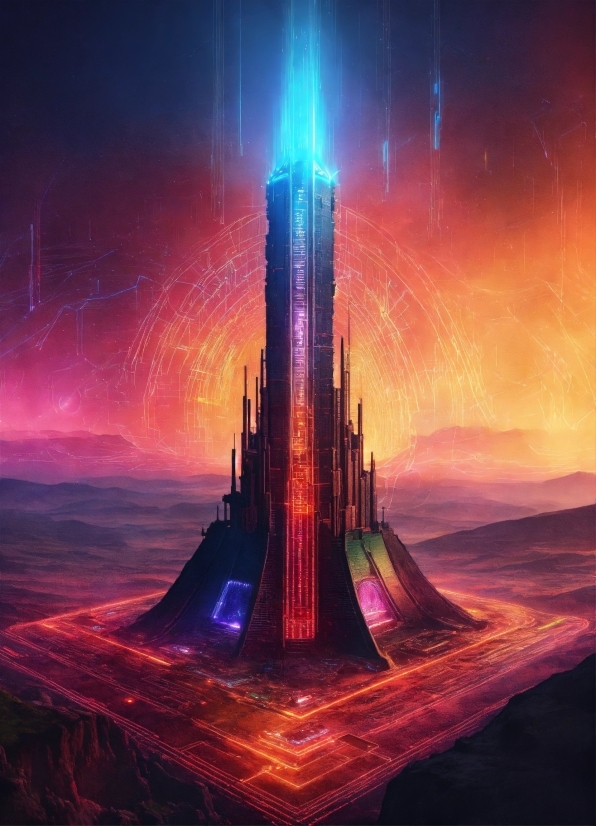Ai Generated Illustrations, Atmosphere, Sky, Light, World, Tower