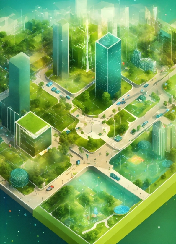 Ai Generated Images Of Yourself, Building, Green, Skyscraper, Natural Landscape, Urban Design