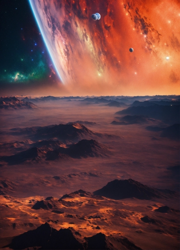 Ai Neural Network Art, Sky, Cloud, Atmosphere, Ecoregion, Light
