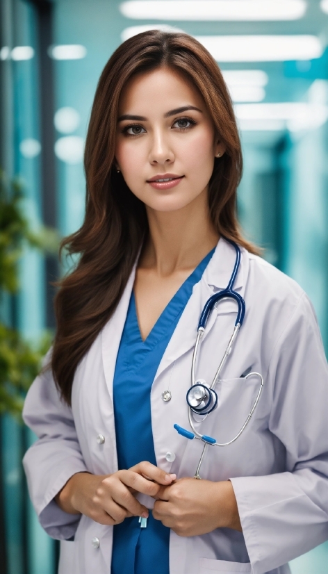 Ai Upscale Old Video, Hair, Neck, Sleeve, Collar, Stethoscope