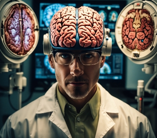 Animation Made By Ai, Organ, Brain, Helmet, Vision Care, Eyewear