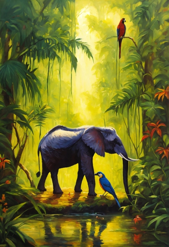 Artificial Intelligence Data Science, Plant, Elephant, Plant Community, Vertebrate, Water