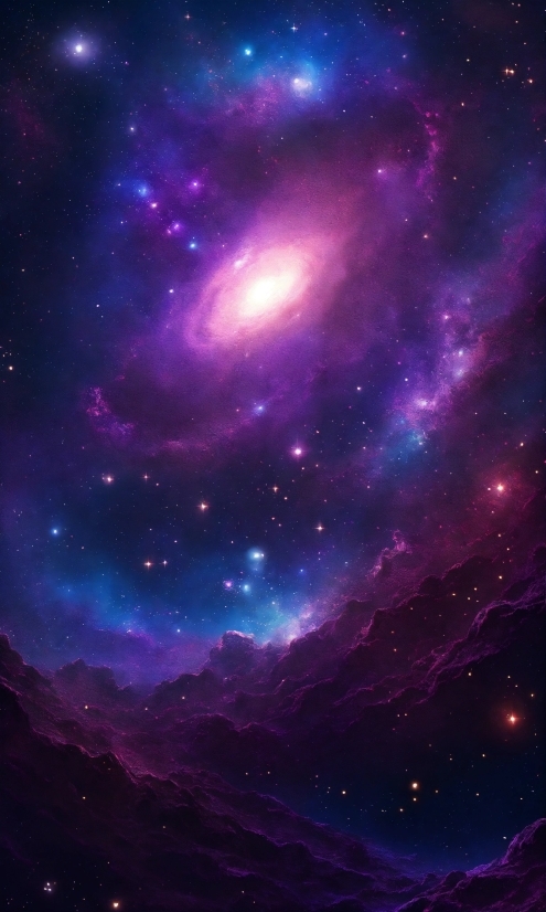 Atmosphere, Nature, Nebula, Purple, Sky, Galaxy