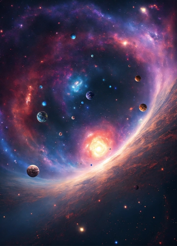 Atmosphere, Nebula, Galaxy, Astronomical Object, Atmospheric Phenomenon, Art