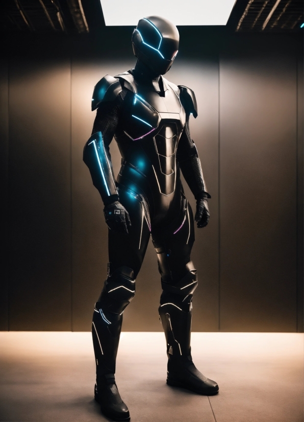 Automotive Design, Armour, Thigh, Personal Protective Equipment, Machine, Electric Blue