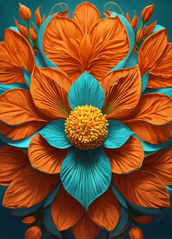B Roll Video Footage, Flower, Plant, Leaf, Orange, Petal
