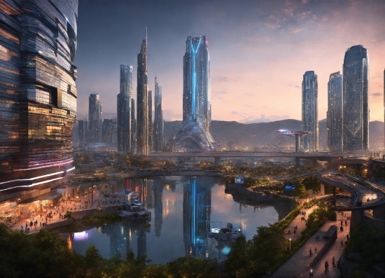 Best Ai Text To Image Generator Free, Water, Skyscraper, Building, Sky, Atmosphere