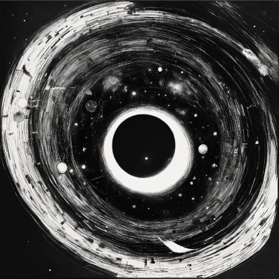 Black, Flash Photography, Black-and-white, Art, Circle, Astronomical Object