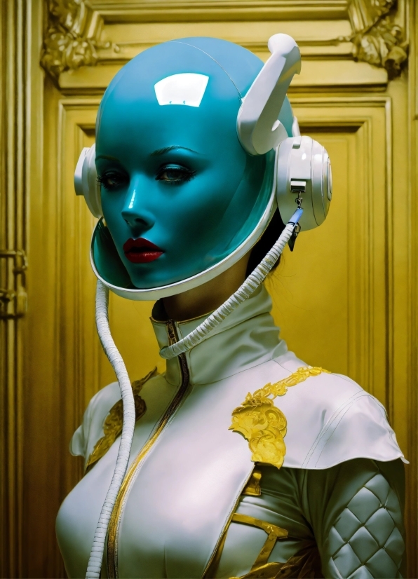 Blue, Art, Fashion Design, Personal Protective Equipment, Electric Blue, Fictional Character