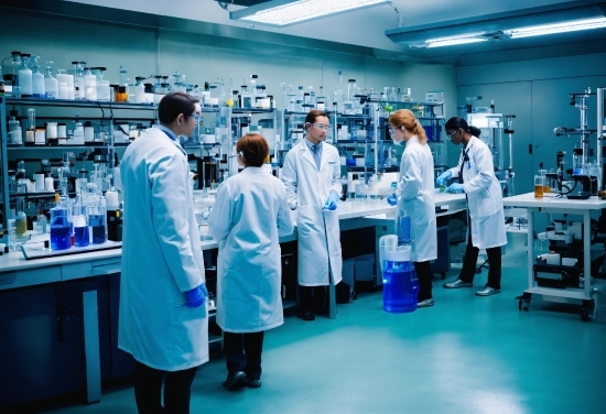 Blue, Scientist, Coat, Laboratory, Health Care, Research