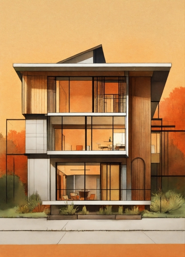 Building, Property, Plant, Window, Rectangle, Land Lot