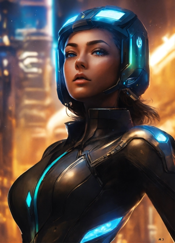 Cg Artwork, Poster, Electric Blue, Fictional Character, Latex Clothing, Action Film