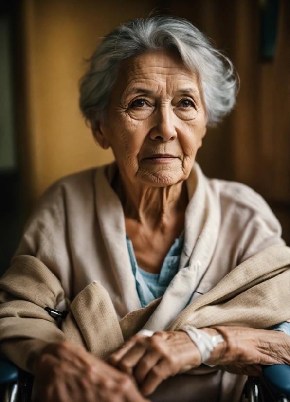Chin, Wrinkle, Happy, Sitting, Comfort, Portrait Photography