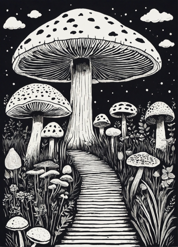Clip Gratis, Botany, Organism, Art, Font, Mushroom
