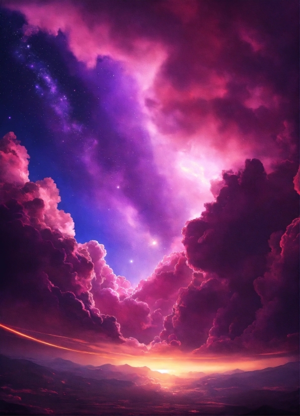 Cloud, Sky, Atmosphere, Purple, Natural Environment, Pink