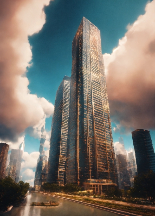 Cloud, Sky, Skyscraper, Building, Atmosphere, Daytime