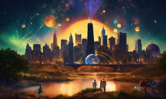 Computer For Photo Editing, Skyscraper, Building, Atmosphere, Daytime, World