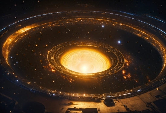 Crayon Ai Image Generator Free, Amber, Circle, Gas, Astronomical Object, Space