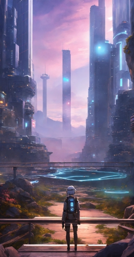Cutting Edge Robotics, Skyscraper, Building, World, Light, Tower