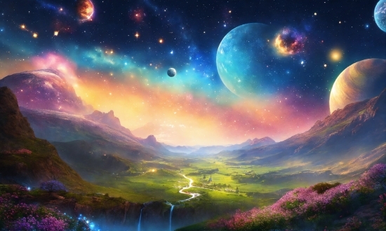Dall E 2 Best Examples, Atmosphere, World, Light, Sky, Natural Landscape