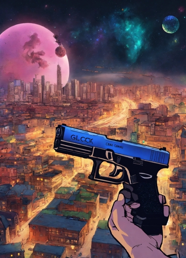 Dalle Mini Website, World, Shooter Game, Air Gun, Skyscraper, Building