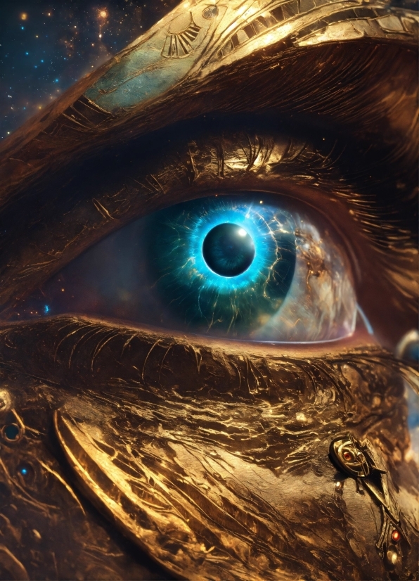 Deep Mind, Astronomical Object, Art, Gas, Circle, Electric Blue