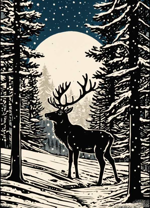 Elk, Nature, Deer, Branch, Organism, Barren Ground Caribou