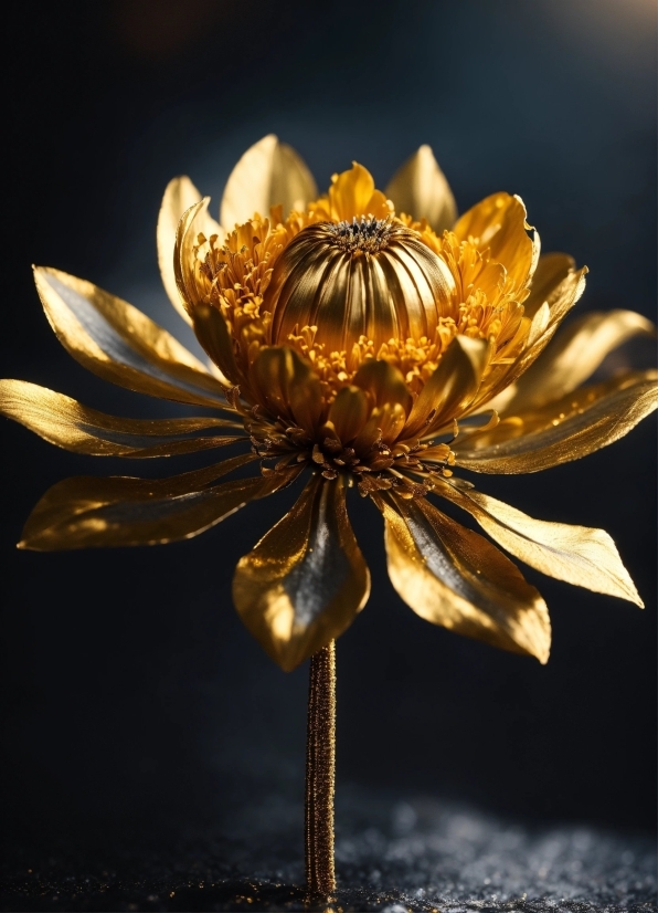 Flower, Gold, Amber, Petal, Tints And Shades, Close-up