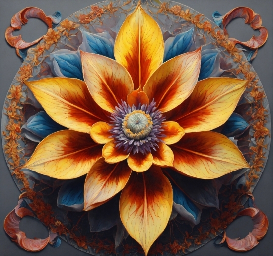 Flower, Picture Frame, Petal, Textile, Botany, Painting