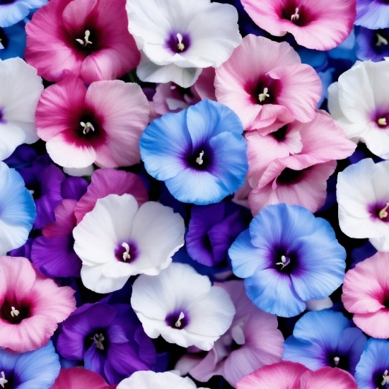 Flower, Plant, Blue, Petal, White, Purple