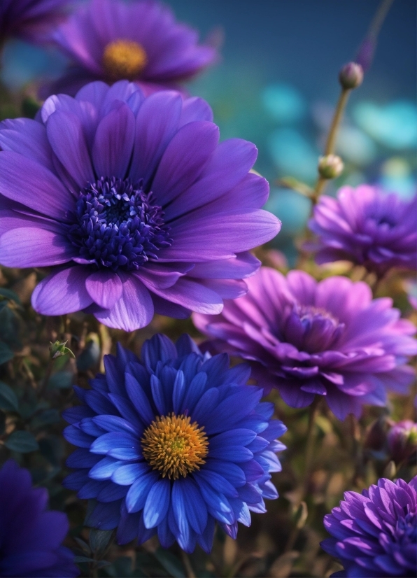 Flower, Plant, Blue, Purple, Petal, Violet