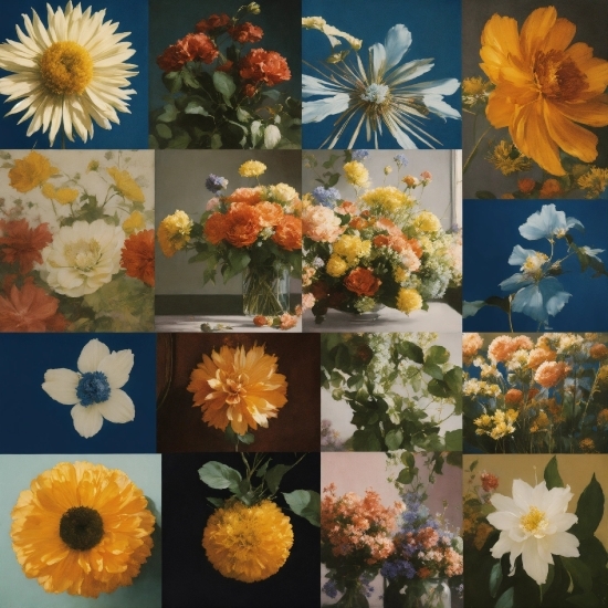 Flower, Plant, Botany, Petal, Blue, Orange