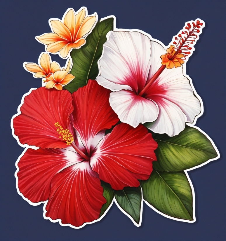 Flower, Plant, Botany, Petal, Hawaiian Hibiscus, Art