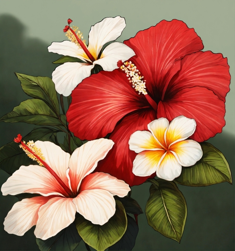 Flower, Plant, Botany, Petal, Paint, Painting