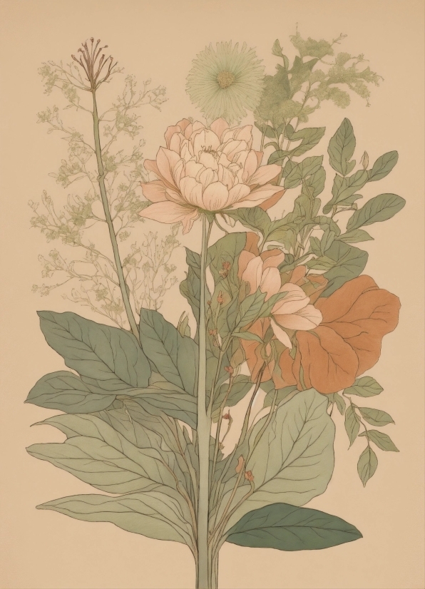 Flower, Plant, Botany, Petal, Painting, Art